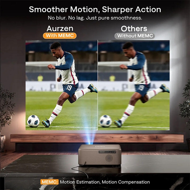 Aurzen D1 Max Projector Brown