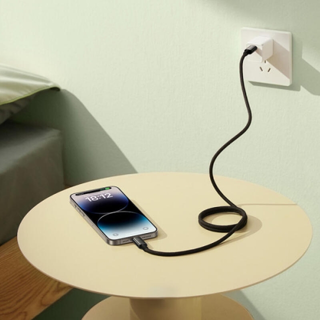 Baseus Tungsten Gold Magnetic Charging Cable USB-C to iP 20W 1m P10319805111-01 Cluster Black