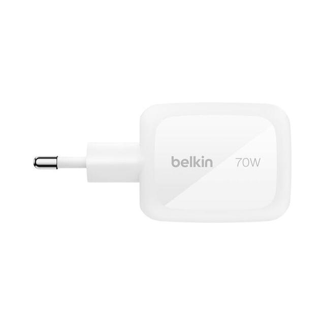 Belkin 70w 3-Port GaN Wall Charger With Interchangable Plug Tips WCH018hqWH White