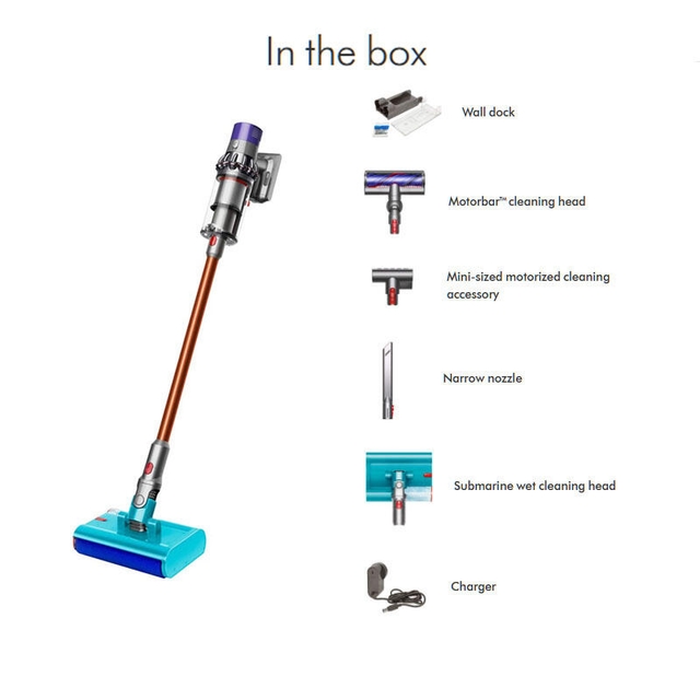 Dyson Vacuum Cleaner SV58-A V10 Submarine 594446-01 Nickel/Copper
