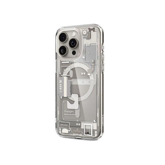 Spigen Zero One Ultra Hybrid MagFit Case For Apple iPhone 15 Pro ACS07216 White Titanium