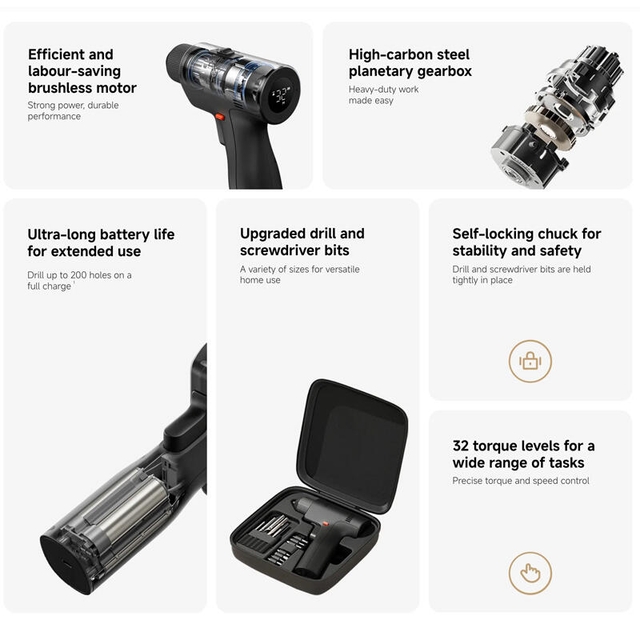 Xiaomi Mijia Brushless Cordless Drill 2 Black