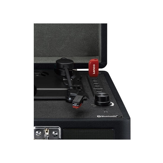 Lenco TT-115 Bluetooth Turntable With Built-In Speakers Black
