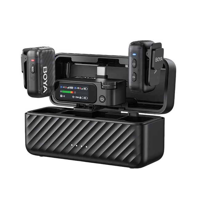 BOYA BOYAMIC 2-01 AI-Powered Mini Wireless Microphone Black