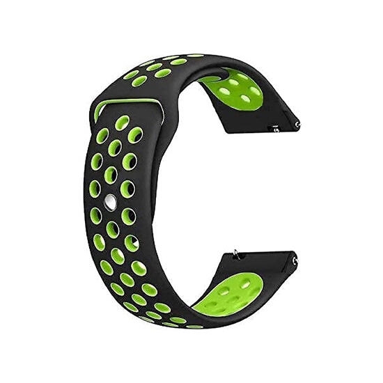 Sport Silicone Bracelet For Amazfit 20MM Black/Green