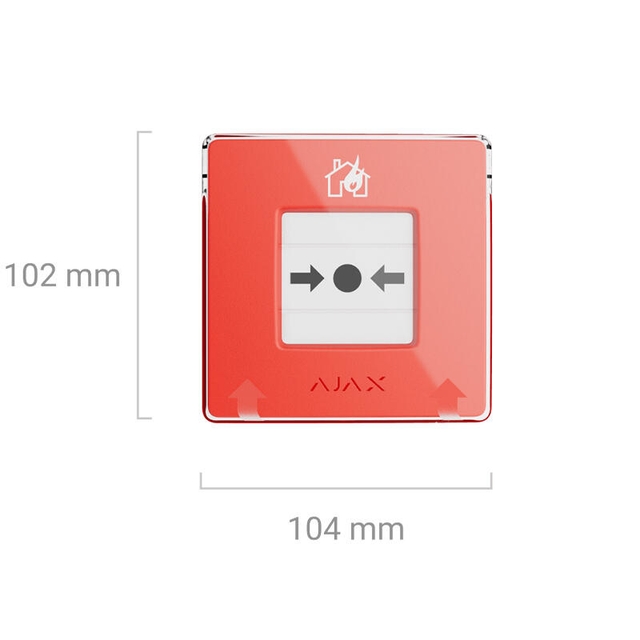 Ajax ManualCallPoint Jeweller Red