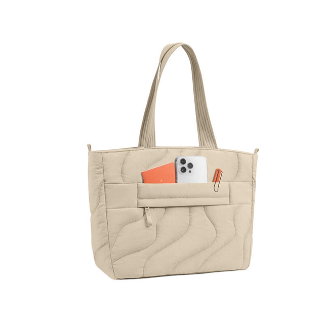 Best Price │ Tomtoc Terra T38 Puffy Laptop Tote Bag 16 T38M1K2 Natural ...