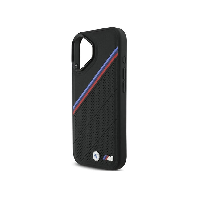 BMW HC M Magsafe PU Tricolor Metal Logo Iphone 17 BMHMP17S25PCSPEK Black