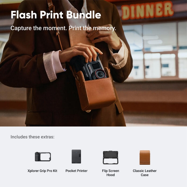 Insta360 Ace Pro 2 Flash Print Bundle Black