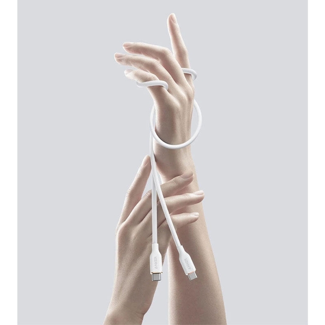 Anker PowerLine III Flow USB-C to USB-C Cable A8552H21 White