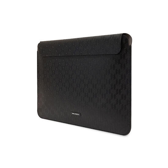 Karl Lagerfeld Saffiano Mono Plaque Computer sleeve 14 inch KLCS14SAKLHPK  Black