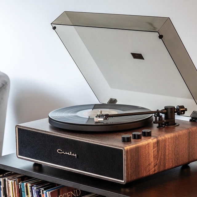 Crosley Stave Record Player Walnut