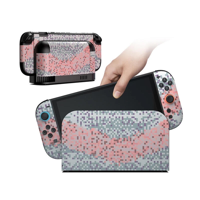 DOBE Switch 2 Fun Console Stickers TNS-5192 Pink/Blue