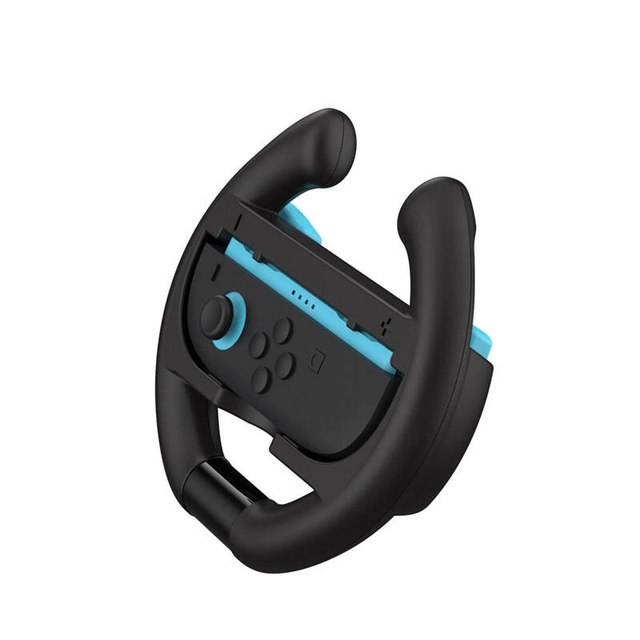 DOBE Switch 2 Steering Wheel Black with Orange-Blue Buttons TNS-3195S