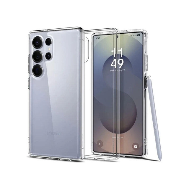 Spigen Crystal Hybrid MagFit Case For Samsung Galaxy S25 Ultra ACS08973 Clearly White
