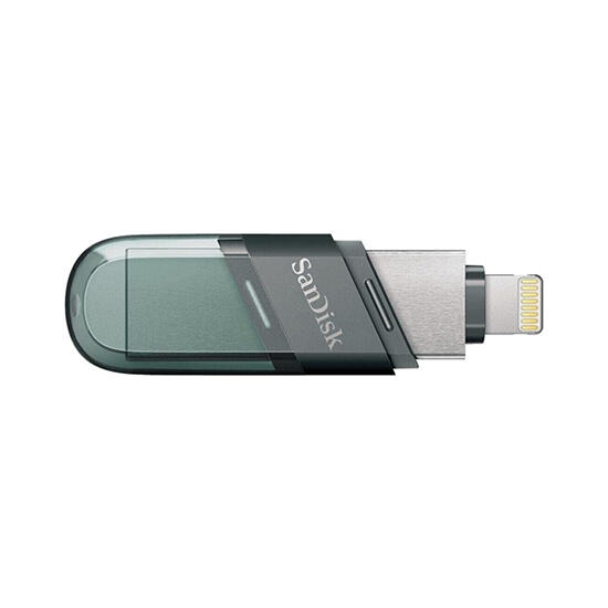 SanDisk iXpand Flash Drive Flip 128GB Type A+Lightning SDIX90N-128G-GN6NE Green
