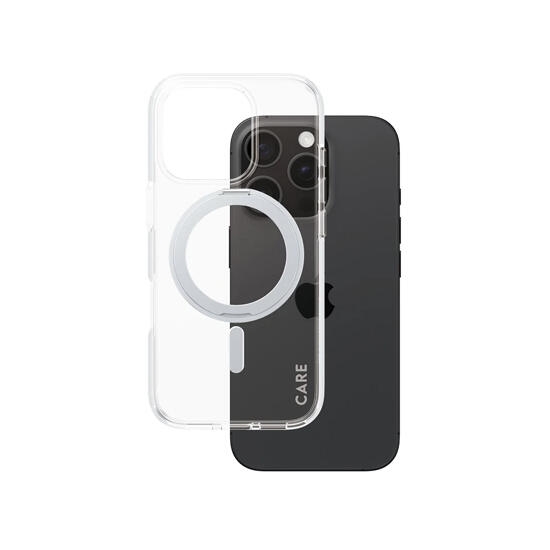 CARE by PanzerGlass Feature Case with Kickstand & MagSafe iPhone 16 Pro 1326 Silver