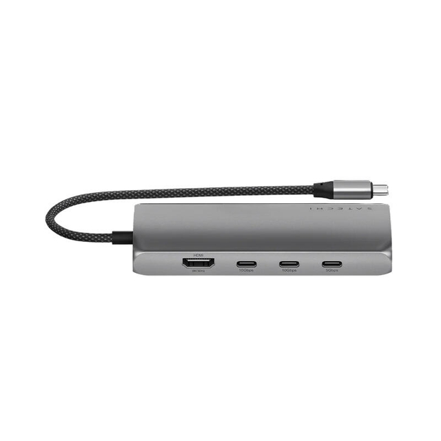 Satechi USB-C MultiPort Adapter 8K with Ethernet V3 ST-P8KEM Space Grey