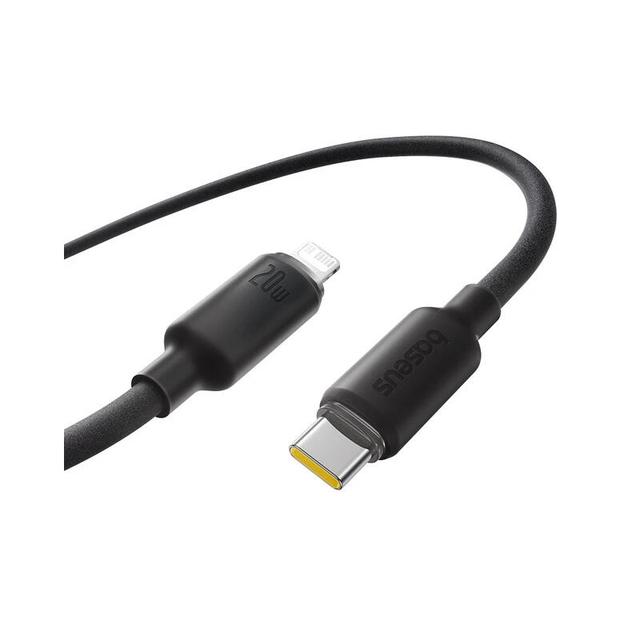 Baseus Foamed Silicone Fast Charging Data Cable USB-C to Lightning 20W 2m E0426A04 Cosmic Black
