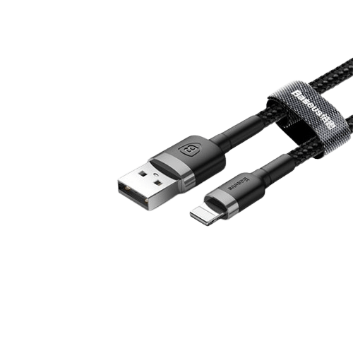 Baseus Kevlar USB Cable Lightning 2.4A 1m CALKLF-BG1 black/grey
