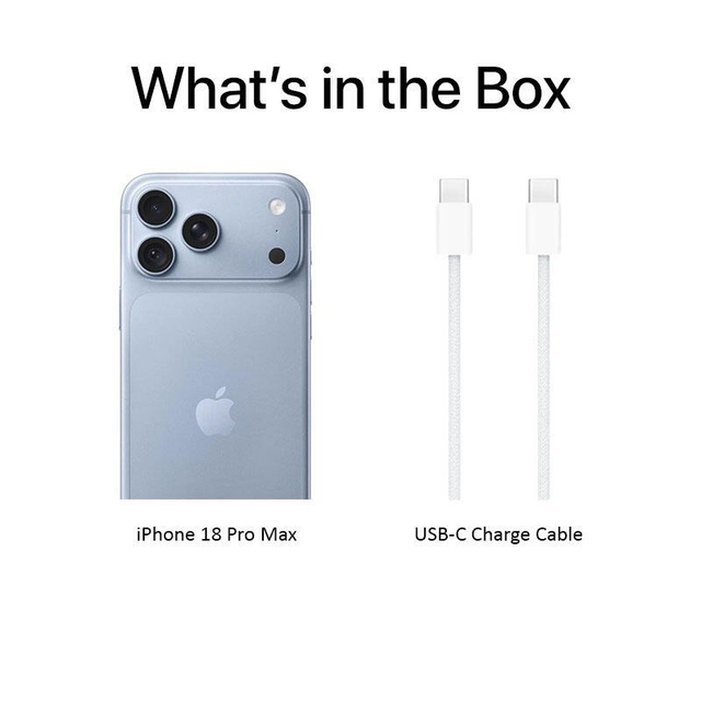 Apple iPhone 18 Pro Max e-SIM Only | 512GB Glacier
