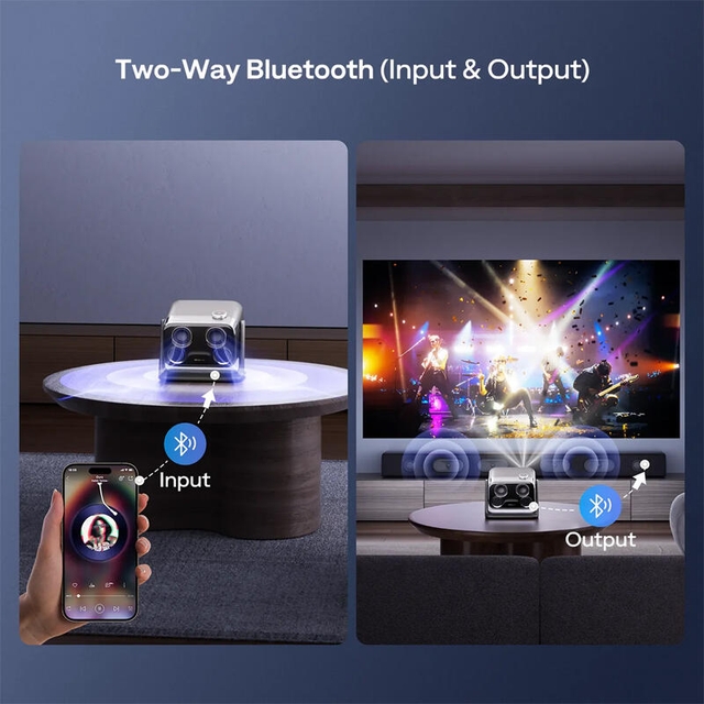 Aurzen Boom Mini Projector Black