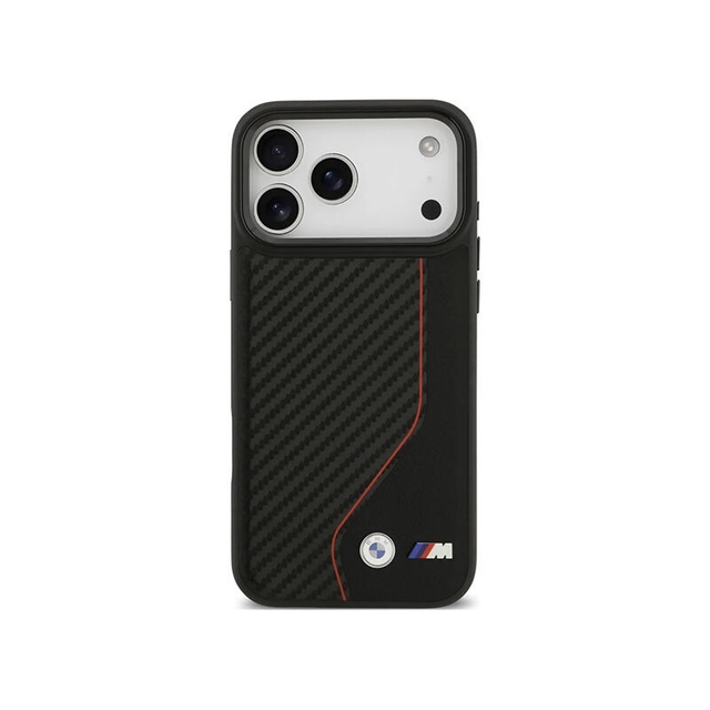 BMW HC M Magsafe PU Carbon Line & Logo Iphone 17 Pro Max BMHMP17X25PCCSCKR Red