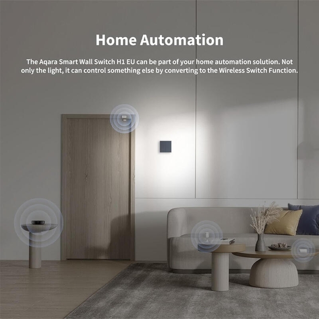 Aqara Smart Wall Switch H1 EU With Neutral Double Rocker White