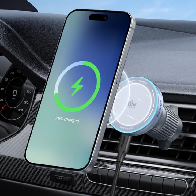Ugreen MagFlow 25W Magnetic Wireless Car Charger 55967 Grey