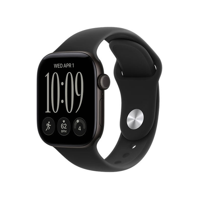 Apple Watch Series 12 GPS 42mm Black Aluminium Case with Black Sport Band MJEC4 M/L