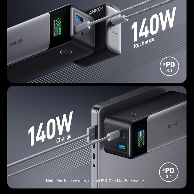 Anker 737 140W Power Bank 24000mAh A1289011 Black