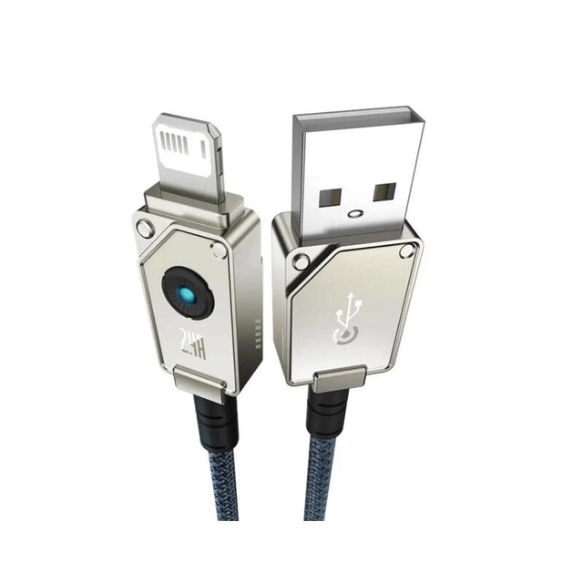 Baseus Unbreakable Series Fast Charging Data Cable USB to iP 2.4A 2m P10355802221-01 Stellar White