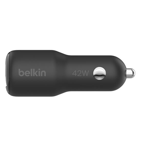 Belkin 42W Car Charger 30W PD PPS USB-C 12W USB-A CCB005BTBK Black