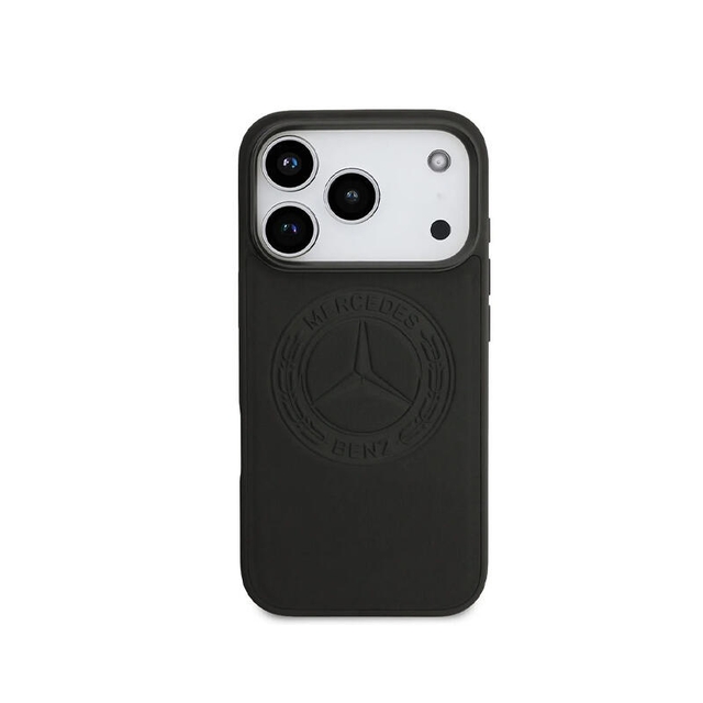 Mercedes-Benz HC Magsafe Leather Vint HC Magsafe Leather Vintage Logo Iphone 17 Pro MEHMP17L25RICVLK Black