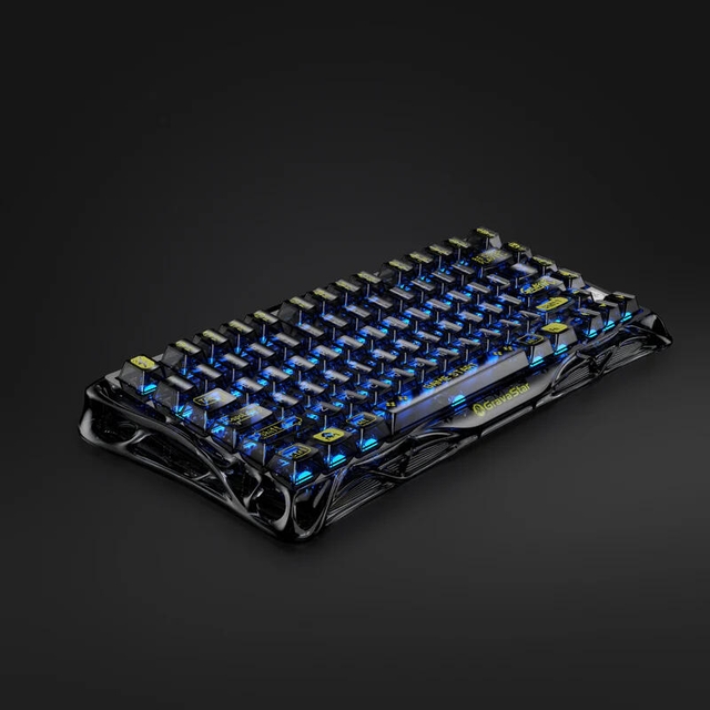 GravaStar Gaming Keyboard Mercury K1 Lite 75% Wireless Mechanical Transparent Black