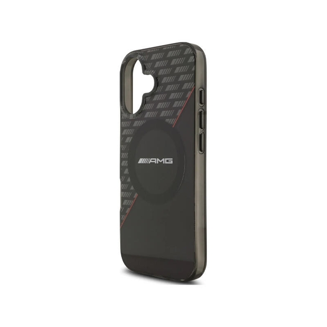 AMG HC Magsafe Double Layer Transparent RhoMBs Iphone 17 AMHMP17S24HRDKR Black/Red