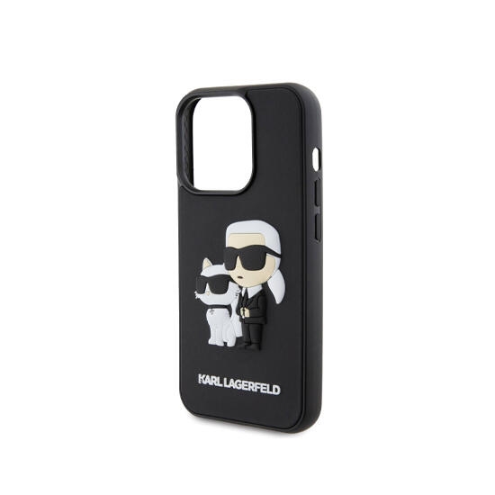 Karl Lagerfeld 3D Rubber Case NFT Karl & Choupette for iPhone 15 Pro Max KLHCP15X3DRKCNK