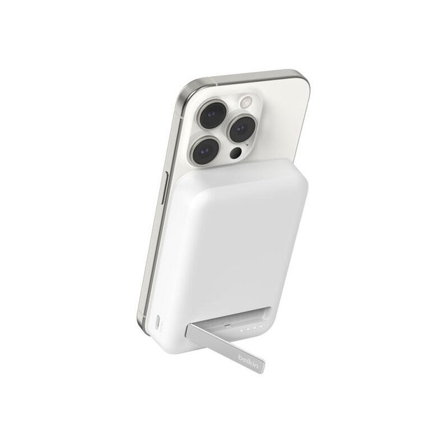 Belkin Magnetic Wireless Power Bank Qi2 15W 10000mAh With Stand BPD008BTWH White