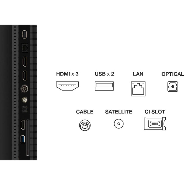 TCL TV 50P7K Black