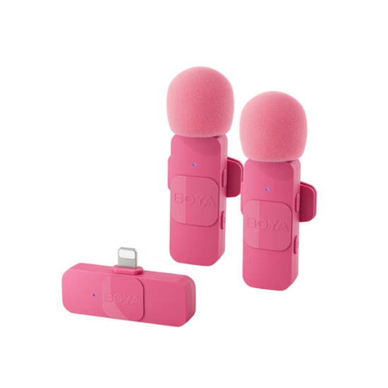Boya BY-V2 Ultracompact 2.4GHz Wireless Microphone System Pink