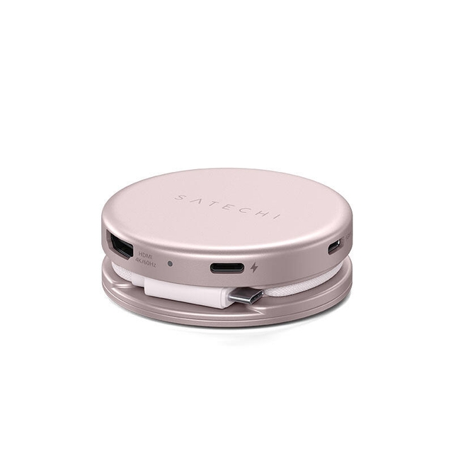 SATECHI OntheGo 5-in-1 Multiport Adapter Blush