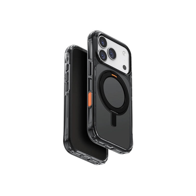 Uniq Hybrid Swivix 360 Rotation Kickstand Apple iPhone 17 Pro Carbon Black