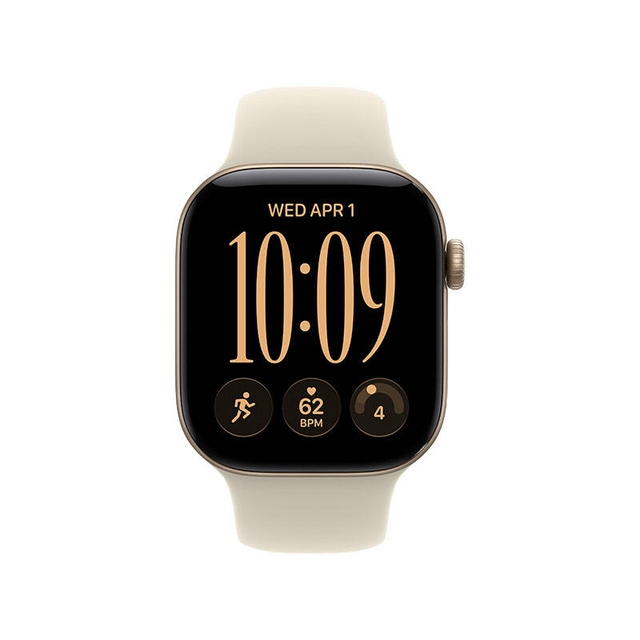 Apple Watch Series 12 GPS 42mm Light Gold Aluminium Case with Sand Sport Band
