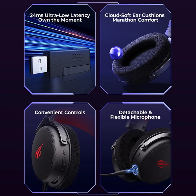Havit H2015 Pro Gaming Headset Black/Red