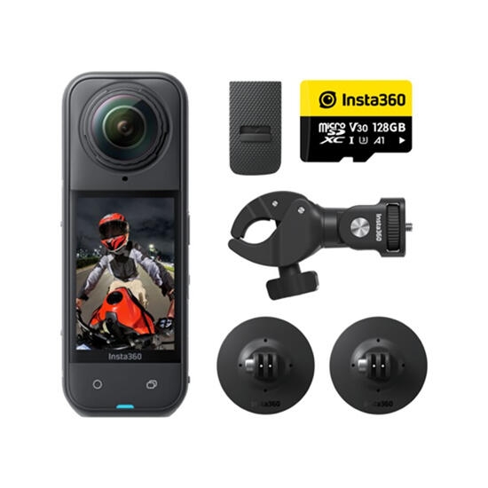 Insta360 X5 Motorcycle Bundle Black