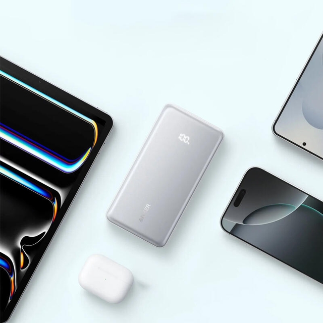 Anker Zolo Power Bank 20000mAh 22.5W Built-In Cable A110EH21 White