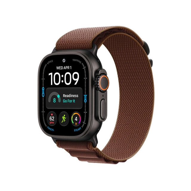 Apple Watch Ultra 4 GPS 49mm Black Titanium Case with Burgundy Alpine Loop