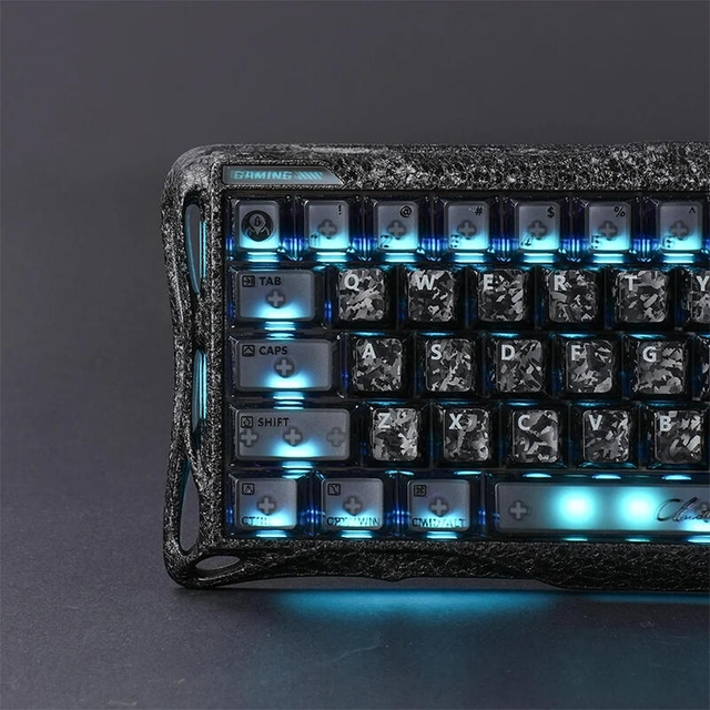GravaStar Gaming Keyboard Mercury V60 Pro 60keys UFO Magnetic 8K GSV60PRO_CF_BLK Cyber Frost Black