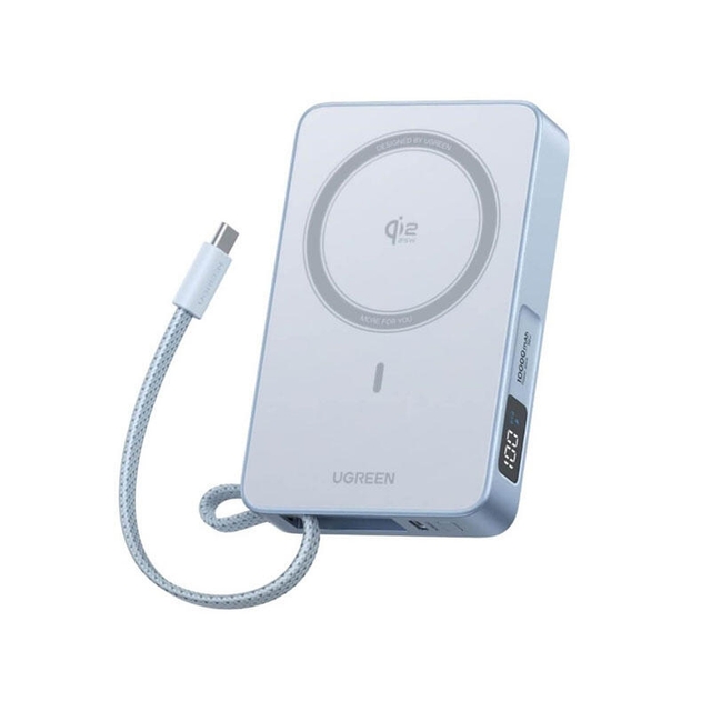 Ugreen MagFlow 10000mAh Magnetic Wireless Power Bank 65958B Grey