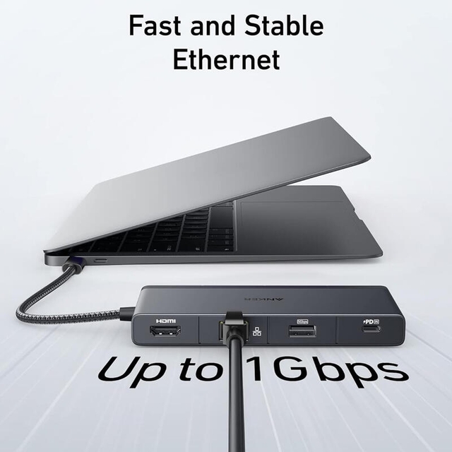 Anker 552 USB-C Hub 9in1 With 100W Power Delivery A8373H11 Black